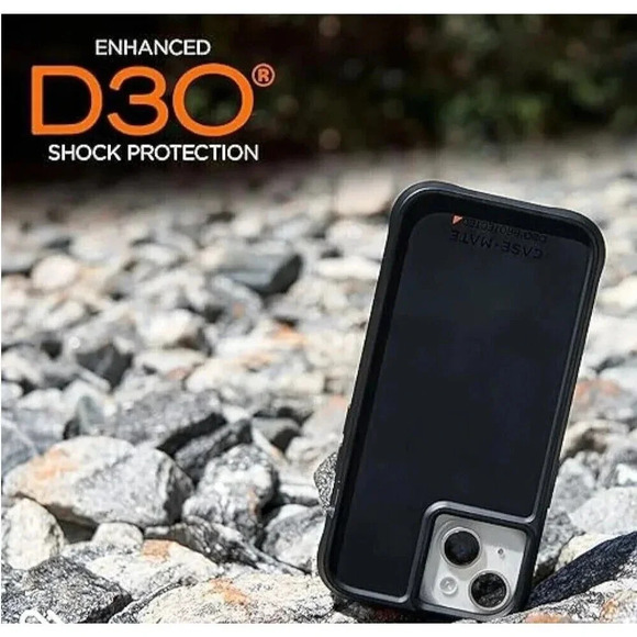 Case-Mate Tough iPhone 15 Pro Case - Black [16ft D3O Impact Protection] [Compati - Picture 5 of 10